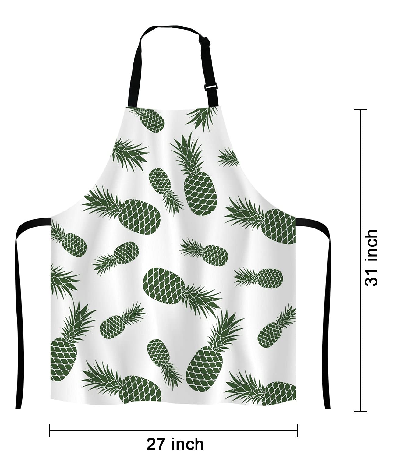 Lefolen Pineapple Apron For Women And Men, Adjustable Kitchen Chef Apron For Cooking Baking - Cute Birthday, Anniversary, Mother